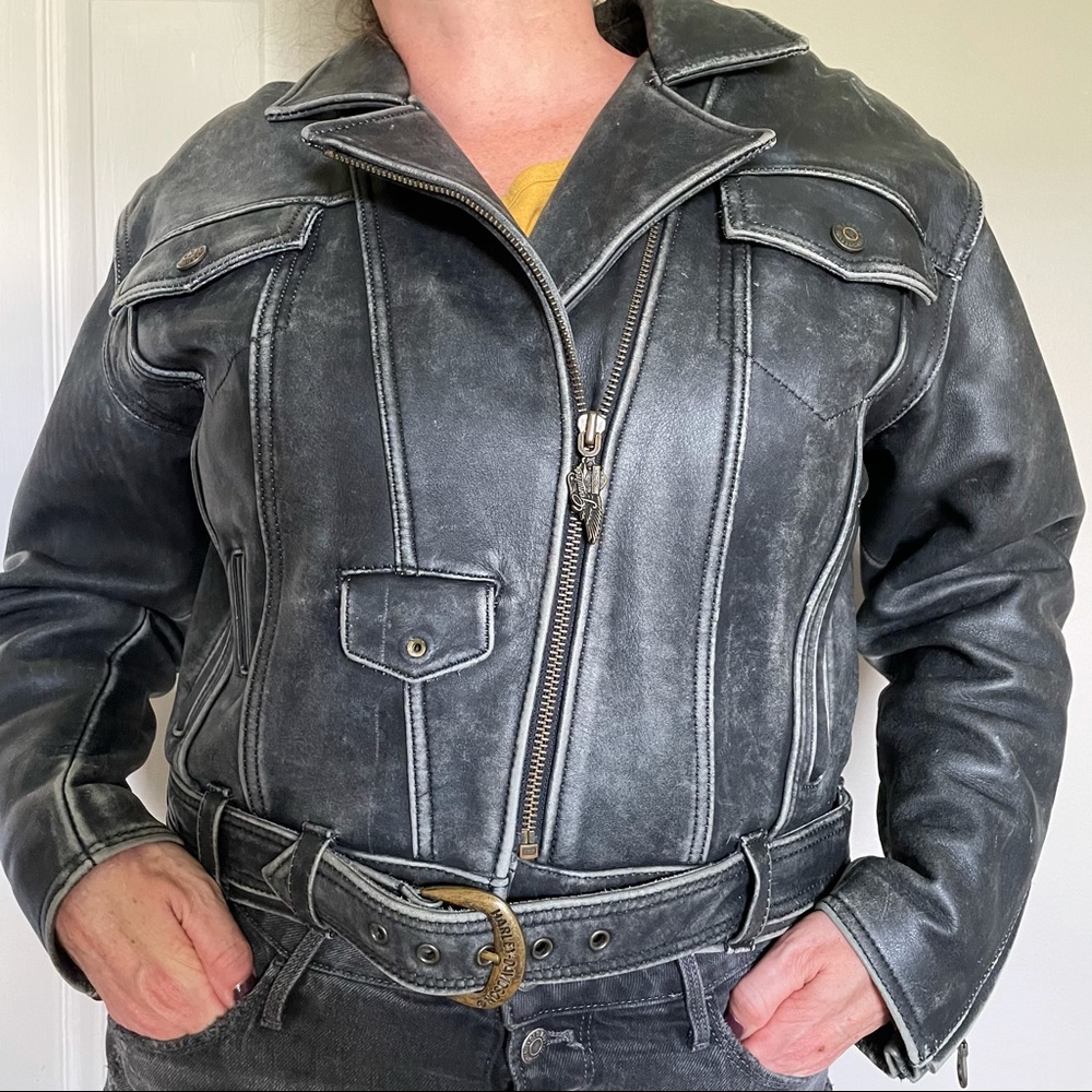 Vintage Harley Davidson Motorcycle Jacket